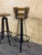 Vintage Brutalist Bar Stools in Iron and Wood, 1960s, Set of 2 For Sale - Image 15 of 18