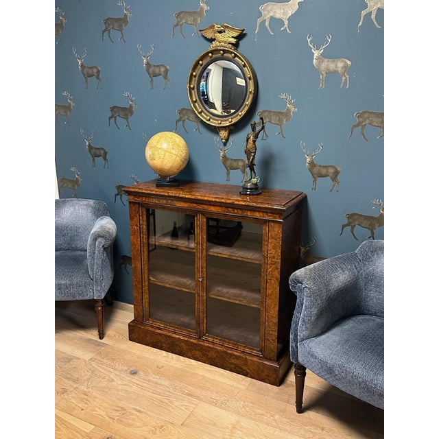 Small Antique Bookcase in Walnut, 1890s For Sale - Image 16 of 17