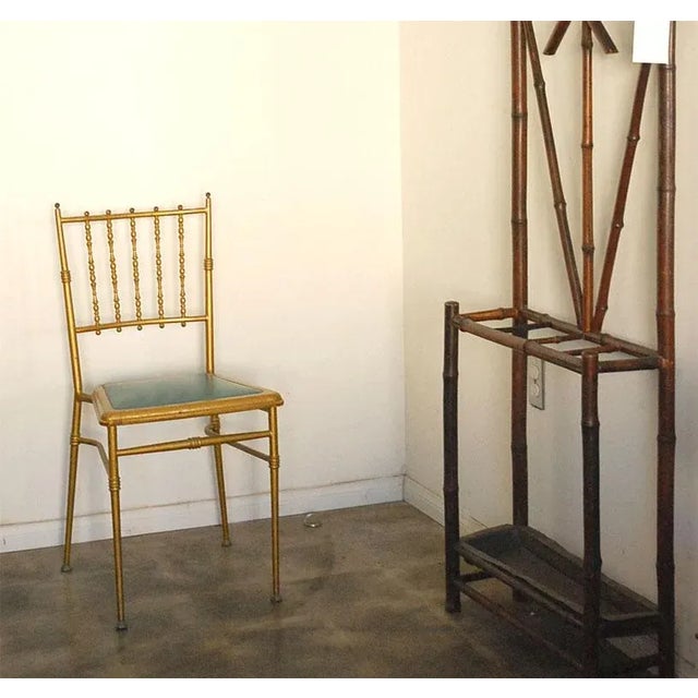 Italian 1950s Metal Chiavari Chairs - Set of 6 For Sale - Image 3 of 8