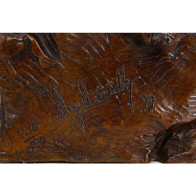 Metal American Western Modernist Bronze Sculpture “Après La Danse" (1999), Dan Ostermiller For Sale - Image 7 of 12