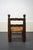 Rustic Low Fireplace Chair in French Wood, 1930s For Sale - Image 3 of 8