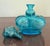 Vintage Blue Crown Glass Bottle For Sale - Image 4 of 8