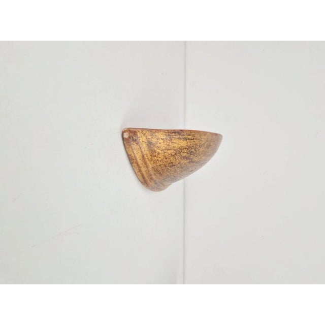 Set of 4 paolo marioni designer terracotta wall lamps, 1970s italy design: marioni lab, florence, italy material:...