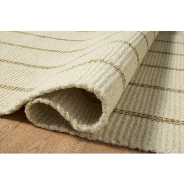 Contemporary Amber Lewis x Loloi Harlan Ivory / Sage 5'-6" x 8'-6" Area Rug For Sale - Image 3 of 5