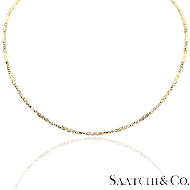 Metal 18k (750) Yellow Gold: Bracelet / Bangel / Necklace, Magnetic Chain. For Sale - Image 7 of 14