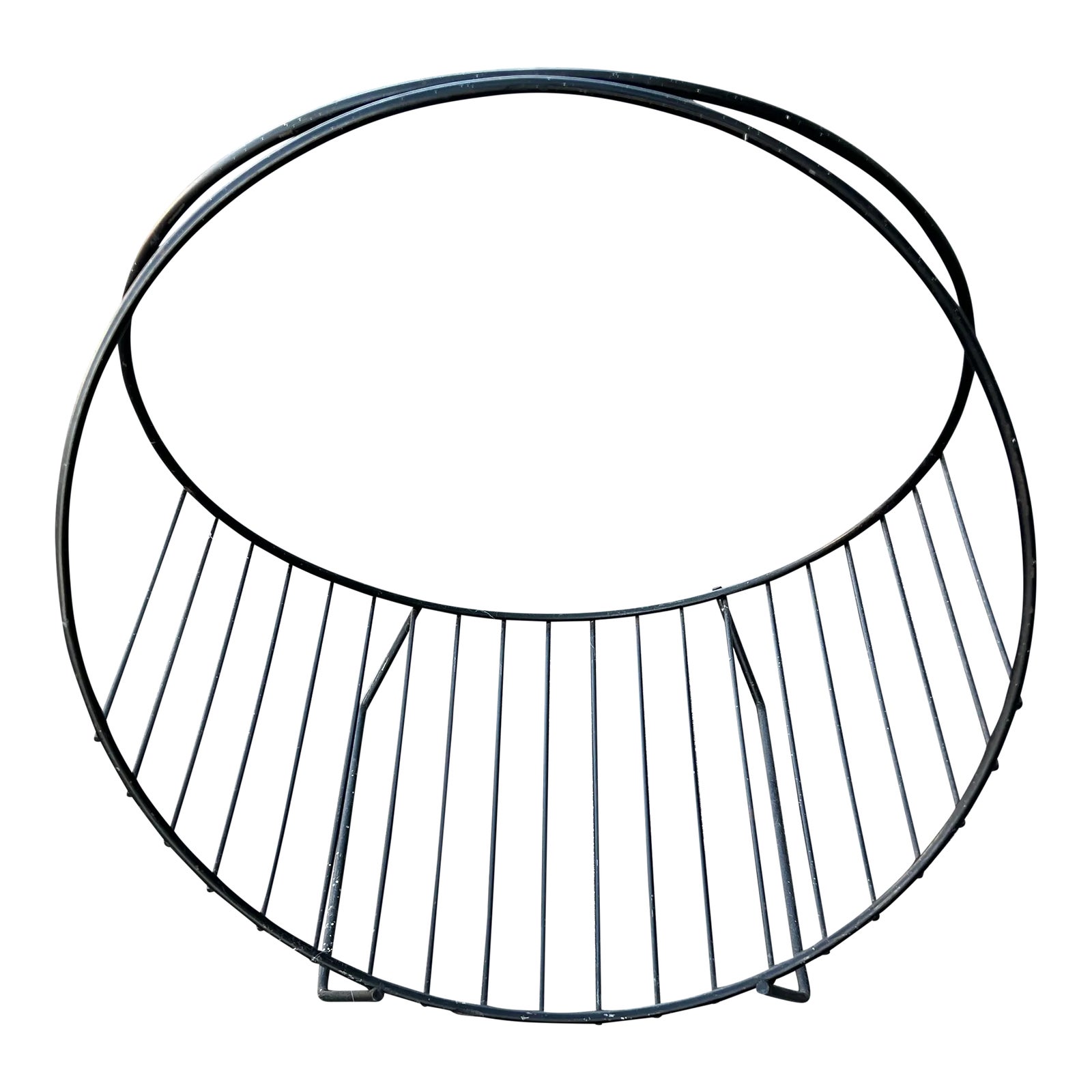 1980s Modern Circular Magazine Rack | Chairish