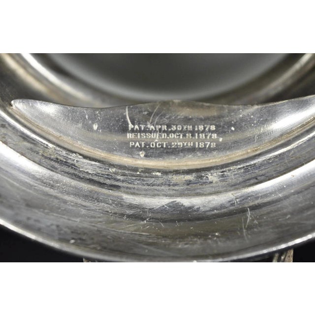 Antique Wilcox Silver Plate Co Victorian Porcelain Lined Tilting Coffee Tea Pot For Sale - Image 11 of 12