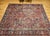 Antique Persian Heriz Serapi Rug, Hand-Knotted Wool, All-Over Geometric Pattern, Brick & Navy, 8x9 For Sale - Image 4 of 15
