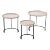 Lifestyle by JY Maddox Side Tables in Cream - Set of 3 For Sale