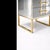 Wood Mirrored Nightstands with Brass Sled Base from Justfurnituress SRL, 2026, Set of 2 For Sale - Image 7 of 11
