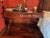 Traditional Antique Style Leather Top Writing Desk. For Sale - Image 3 of 5