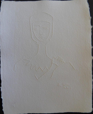 Jean Cocteau, Le chevalier, Etching