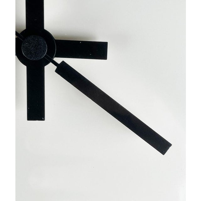Postmodern Vintage Italian Postmodern Wall Clock from Junghans, 1980s For Sale - Image 3 of 16