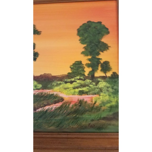 Mediterranean Oil on Canvas 3d Hawaiian Art Original Signed by Artist "Kap" For Sale - Image 3 of 6