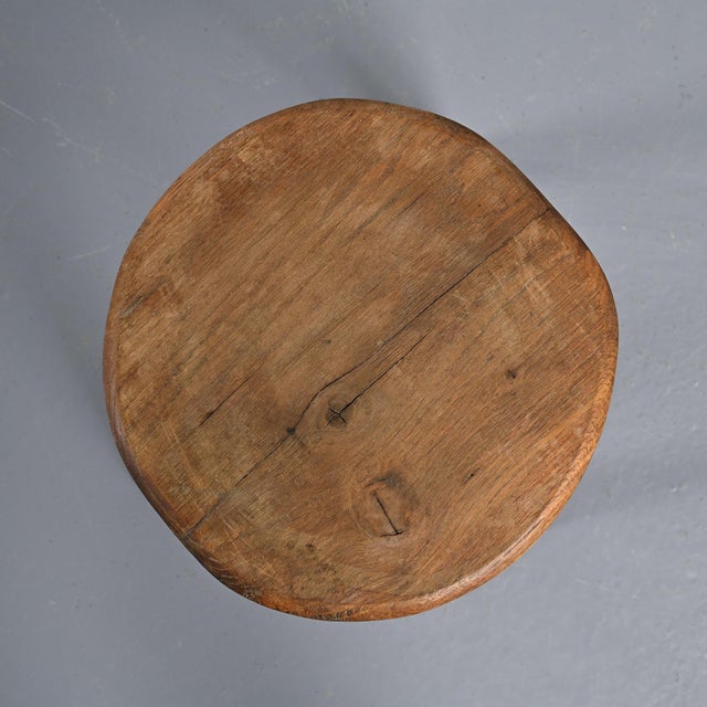 Wooden Tripod Stool, 1950s For Sale - Image 10 of 11