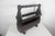 Cabin 1960s Solid Wood Spanish Brutalist Magazine Rack Holder Revival For Sale - Image 3 of 18