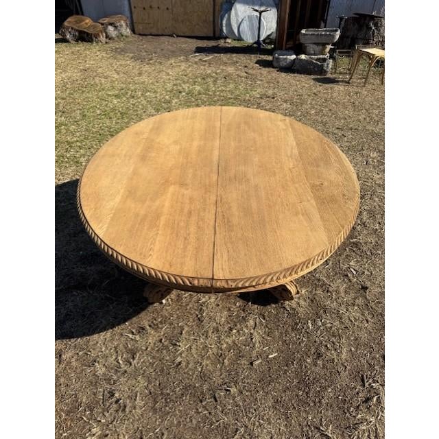18th Century French Country Bleached Oval Dining Table or Center Table For Sale - Image 17 of 18