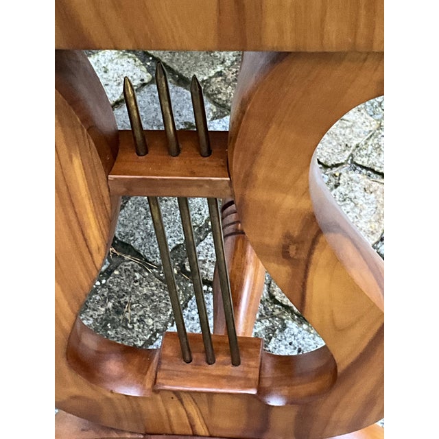 Biedermeier Lyra Writing Desk in Cherrywood, 1830 For Sale - Image 8 of 18