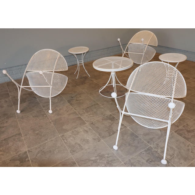 Salterini "Radar" Atomic Lounge Set, Mid-Century Modern, C. 1955–1965, Attributed, 6 Pieces For Sale - Image 17 of 18