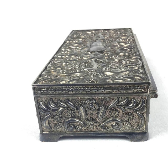 Vintage Circa 1992 Godinger Silver Lidded Jewelry Box Chairish