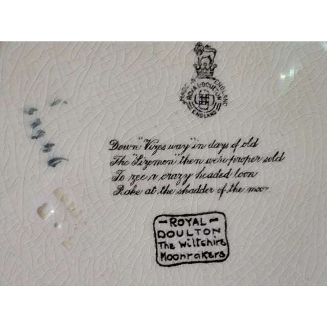 1950s Vintage Royal Doulton the Wiltshire Moonrakers Decorative Plate For Sale - Image 5 of 7