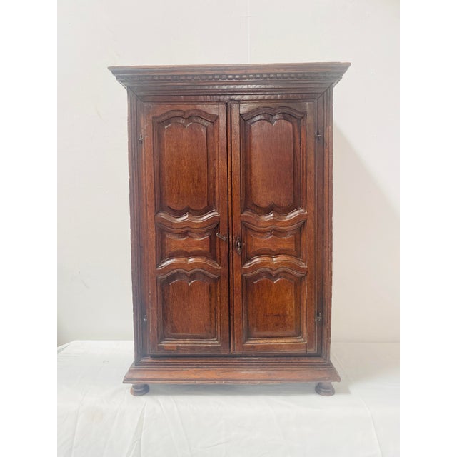 Antique Carved Oak Master Cabinet, 1800s For Sale - Image 12 of 12