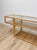 Vintage Console Table Rattan Two-Tier Glass Top Coastal Entryway Sofa Table Rare For Sale - Image 4 of 13