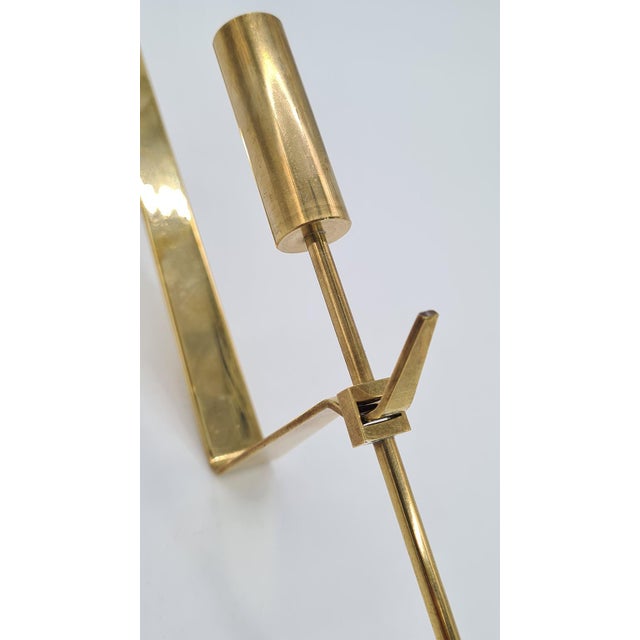 Metal Skulutna Wall Sconce in Brass by Pierre Forssell, 1960s For Sale - Image 7 of 14