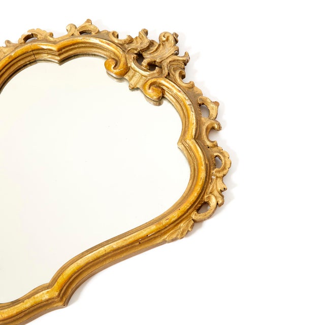 Vintage Pure Gold Mirror, 1950s For Sale - Image 3 of 4