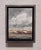 The painting captures a dramatic landscape just before a storm, with swirling gray clouds dominating the sky and hinting...