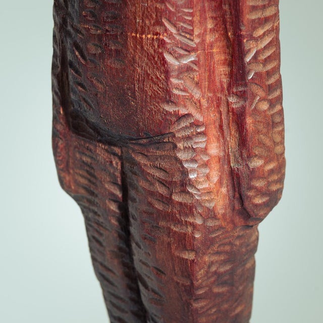Brown Koos van Vlijmen, Nude Sculpture of Womans Figure, 1970s, Wood For Sale - Image 8 of 13