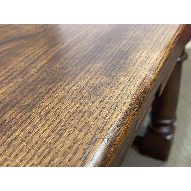 Late 19th Century English Monastery Table with Extensions in Elm and Oak For Sale - Image 18 of 18
