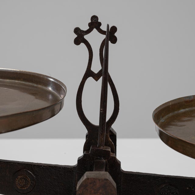 19th Century 19th Century French Iron & Brass Scale For Sale - Image 5 of 18