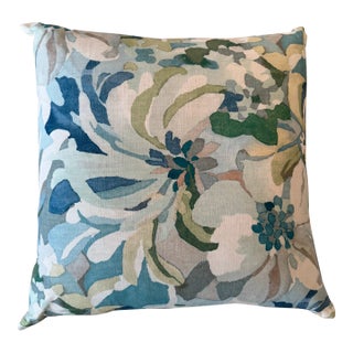 Pair of Floral Pillow in Cowtan and Tout Fabric For Sale