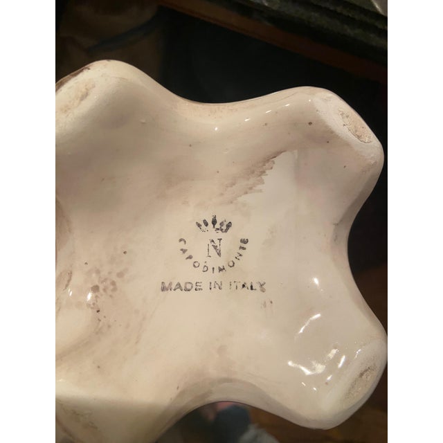 Vintage Capodimonte Vases with Flowers - a Pair For Sale In Chicago - Image 6 of 8