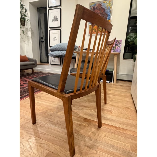 Pair of Organic Modernism Dining Chairs For Sale - Image 4 of 7