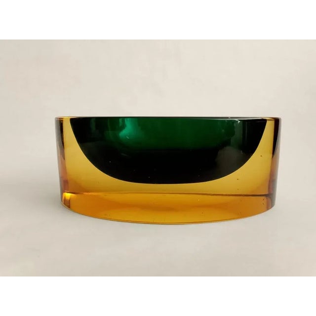 Large Murano Sommerso Glass Ashtray by Seguso, 1960s For Sale - Image 3 of 12