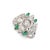 Gender: Ladies Metal Type: 900 Platinum Ring Size: 8 Thick: 1.75 mm Head & Measures: 19.15 mm by 17.75 mm Weight: 7.71...
