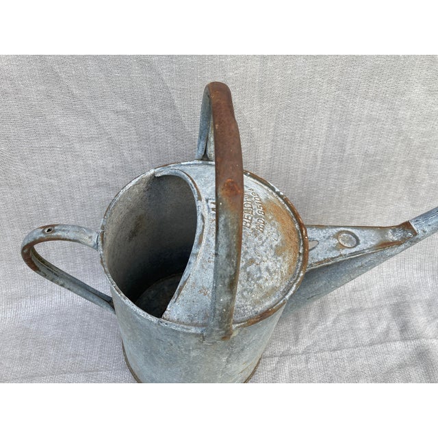 1940s Vintage Galvanized Beldray Watering Can For Sale - Image 5 of 12
