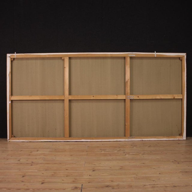 Italian Artist, Abstract Subject, 1970, Oil on Canvas For Sale - Image 6 of 14