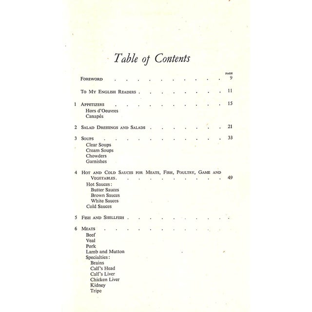 "Cooking a La Ritz" 1946 Diat, Louis For Sale - Image 4 of 8