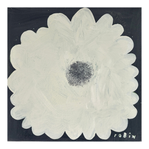 Flower Sixteen. Small Painting by Robin Zingone.
