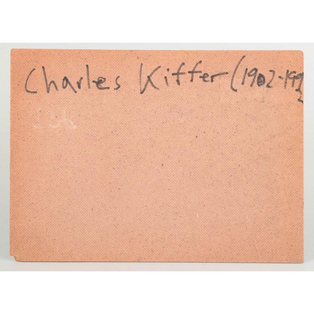 Charles Kiffer, Atmospheric Landscape, 1960s, Oil on Board For Sale - Image 4 of 5