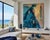 A striking monumental oil on canvas by French artist Julia Musson-Laboureau (1927-2024), signed and dated 1982. This...