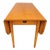 1940s American Solid Maple Drop Leaf Breakfast Table With One Drawer For Sale