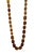 Mid-Century Modern Amber Resin Knotted Beaded Necklace For Sale - Image 4 of 5