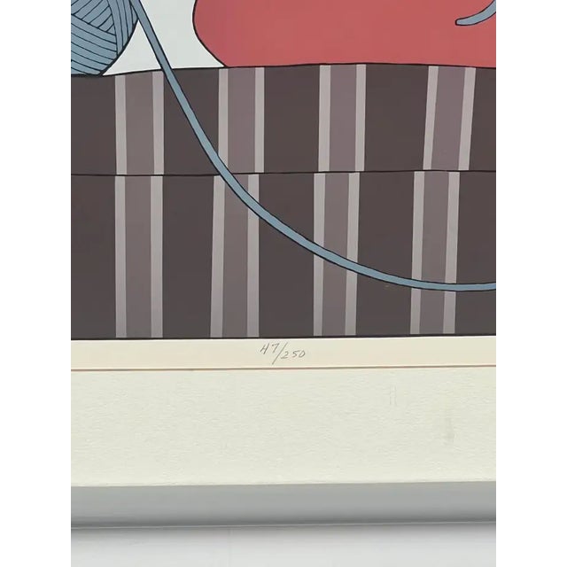 Will Barnet " Interlude" Silk Screen Print 1982 Hand Signed, Numbered & Framed 1982 For Sale - Image 13 of 16