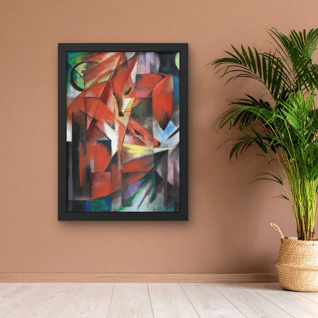 Early 20th Century Franz Marc’s “The Foxes" Unframed Giclee Fine Art Print 24″ × 36″ For Sale - Image 5 of 10