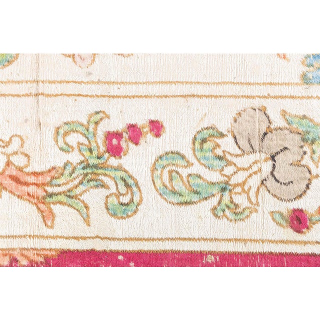 Textile Exquisite 19th-Century European Silk Table Carpet For Sale - Image 7 of 10