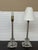 Transparent Contemporary Column Table Lamps, Pair For Sale - Image 8 of 12